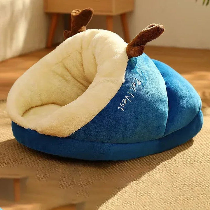 Foldable padded dog bed with raised sides - product photo 9