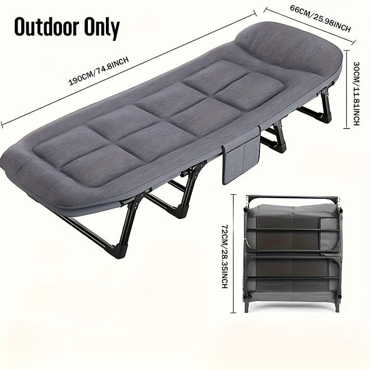 Folding camping cot with an aluminum frame - product photo 4