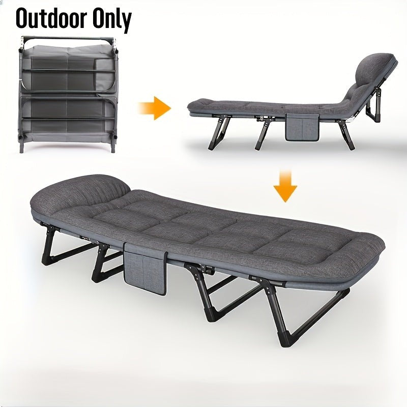 Folding camping cot with an aluminum frame - product photo 7