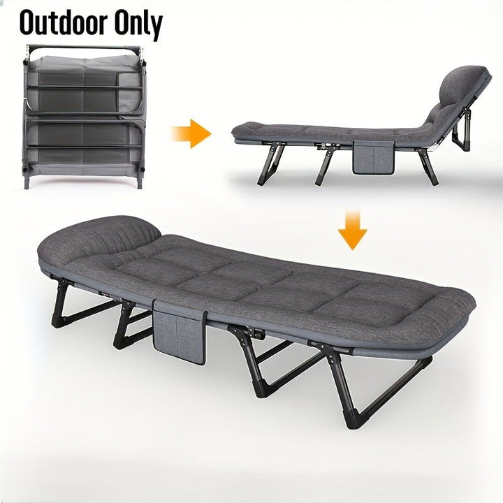 Folding camping cot with an aluminum frame - product photo 7