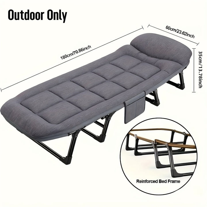 Folding camping cot with an aluminum frame - product photo 8