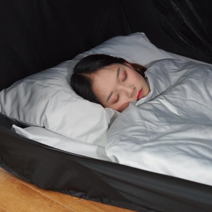 Folding tent bed with a water-repellent canopy - product photo 12