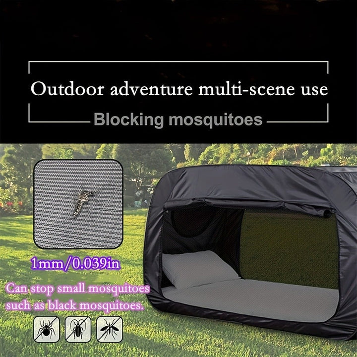 Folding tent bed with a water-repellent canopy - product photo 8