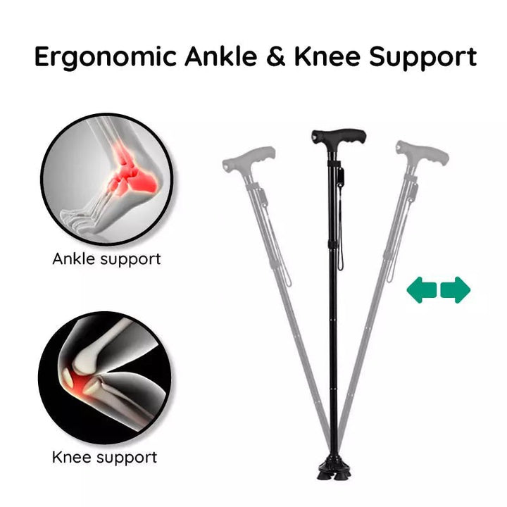 Folding walking stick with an LED light - product photo 13
