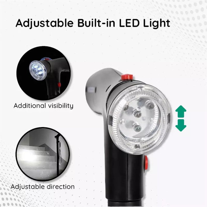 Folding walking stick with an LED light - product photo 15