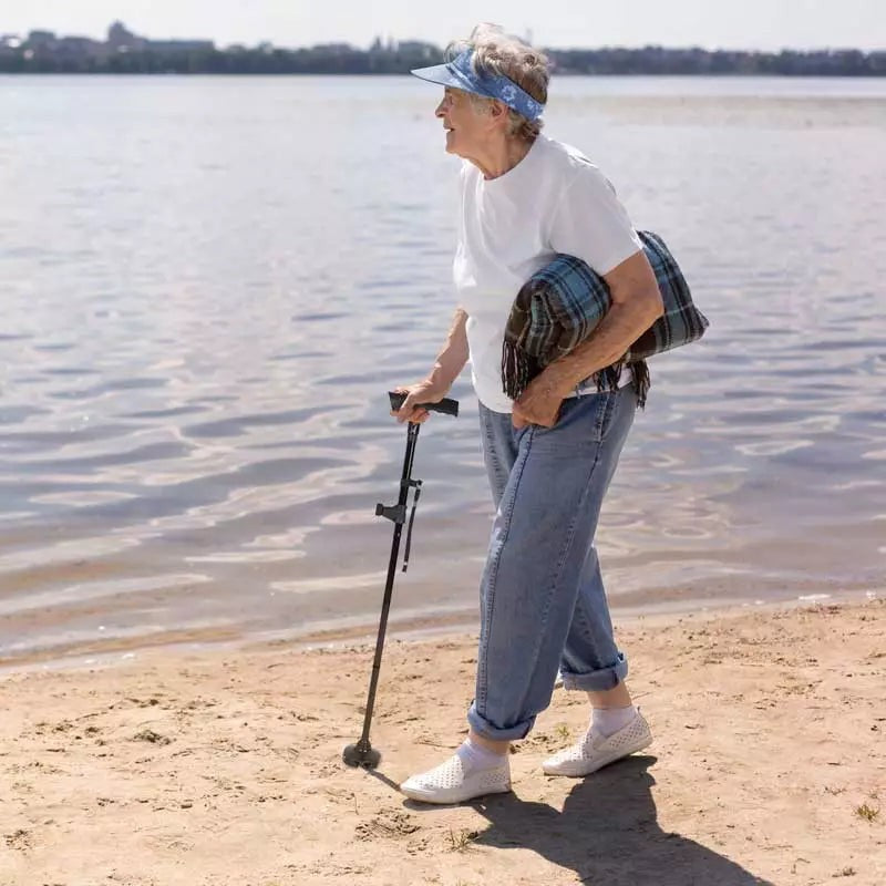 Folding walking stick with an LED light - product photo 17