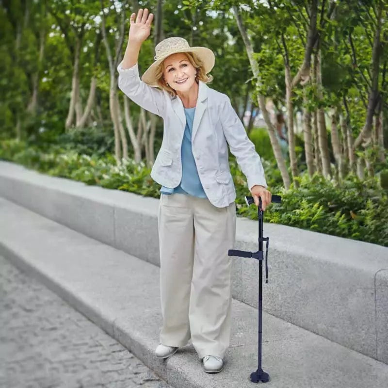 Folding walking stick with an LED light - product photo 8