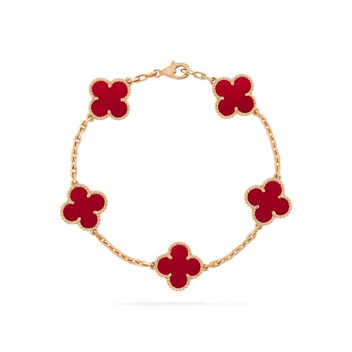Four-leaf clover charm bracelet - product photo 3
