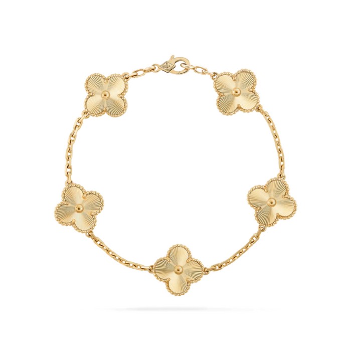 Four-leaf clover charm bracelet - product photo 5
