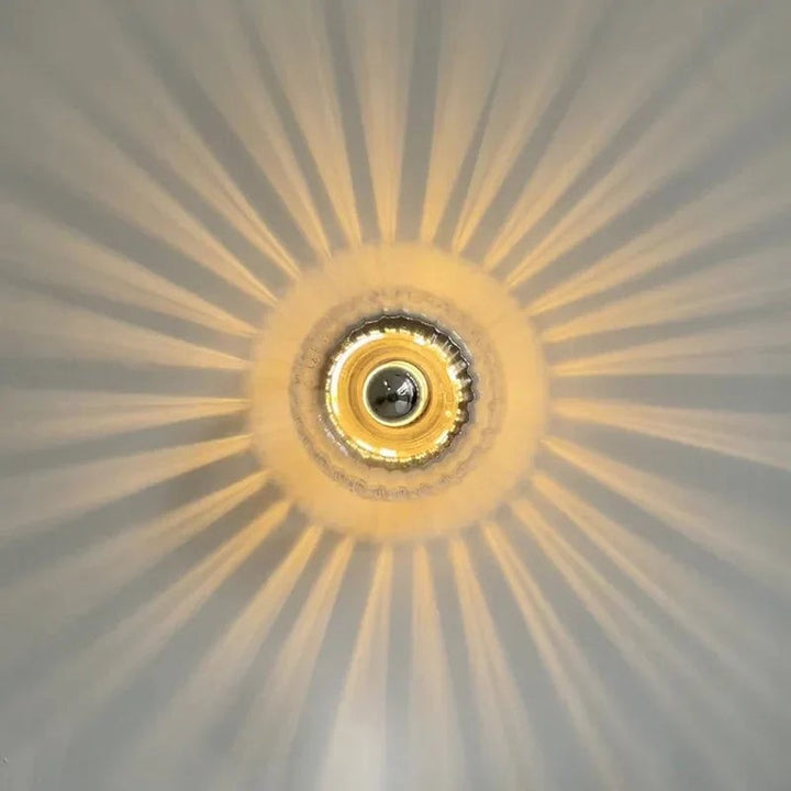 Frosted glass globe wall light on a metal base - product photo 2