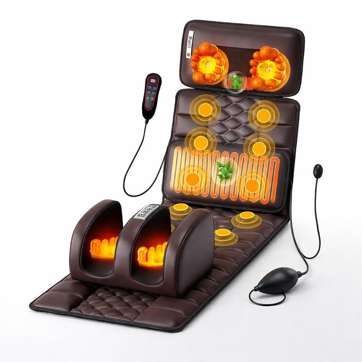 Full-length vibrating massage mat with a contoured surface - product photo 1