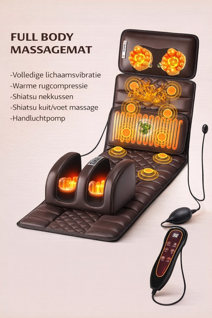 Full-length vibrating massage mat with a contoured surface - product photo 10
