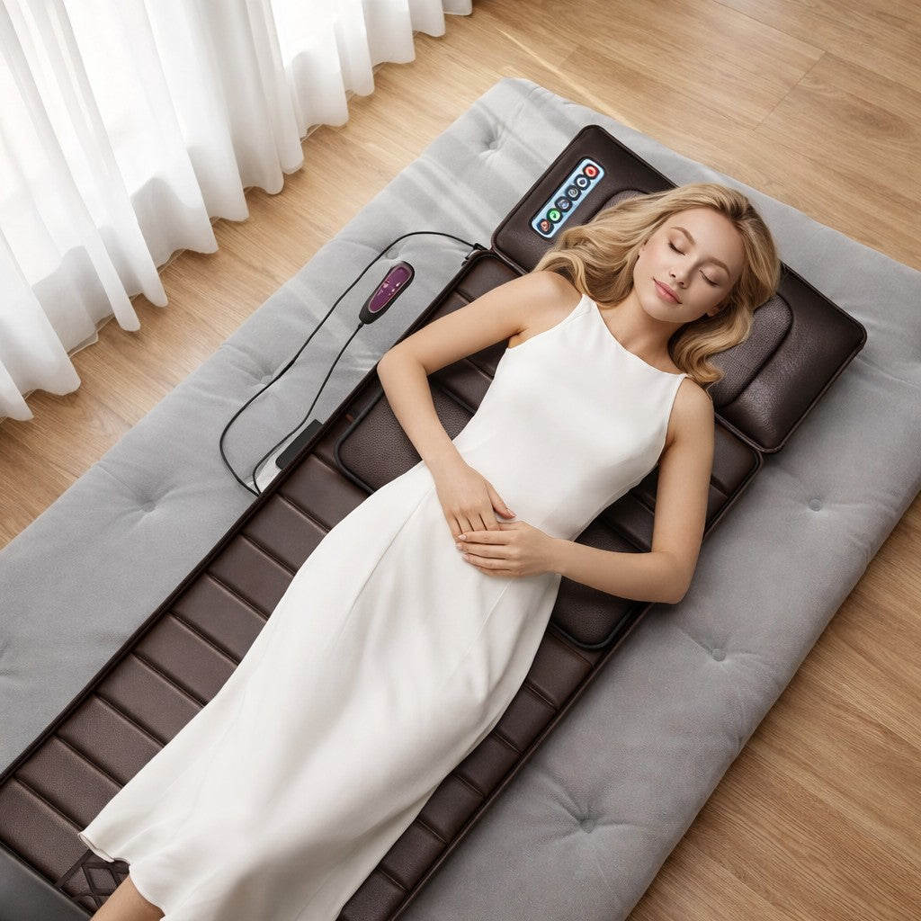 Full-length vibrating massage mat with a contoured surface - product photo 2
