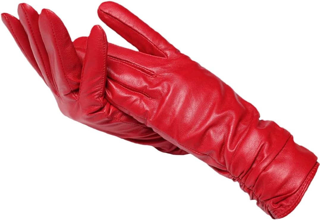 Genuine leather gloves with a sheepskin lining - product photo 2