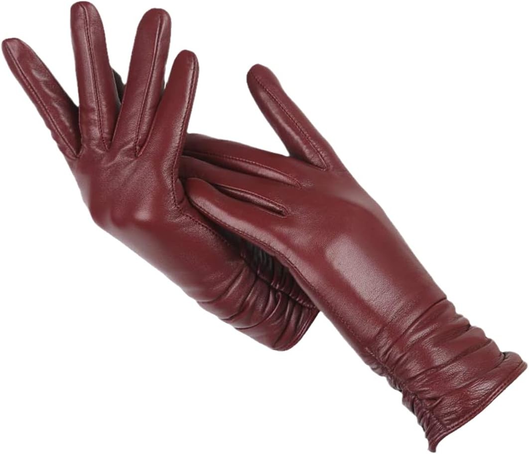 Genuine leather gloves with a sheepskin lining - product photo 4