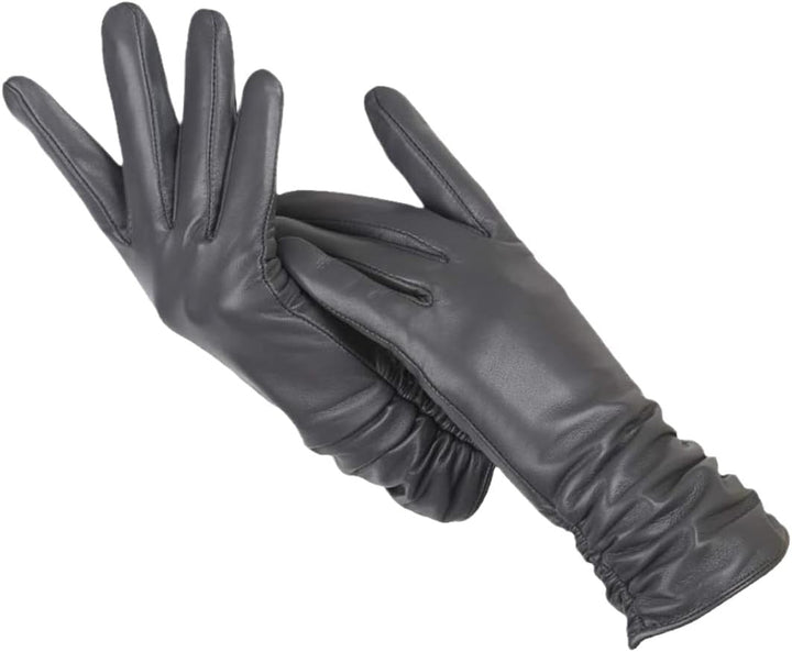 Genuine leather gloves with a sheepskin lining - product photo 5