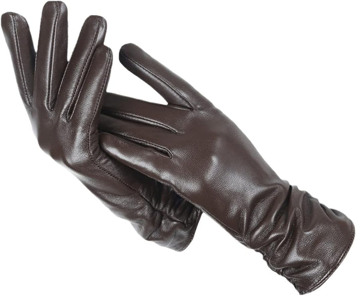 Genuine leather gloves with a sheepskin lining - product photo 6