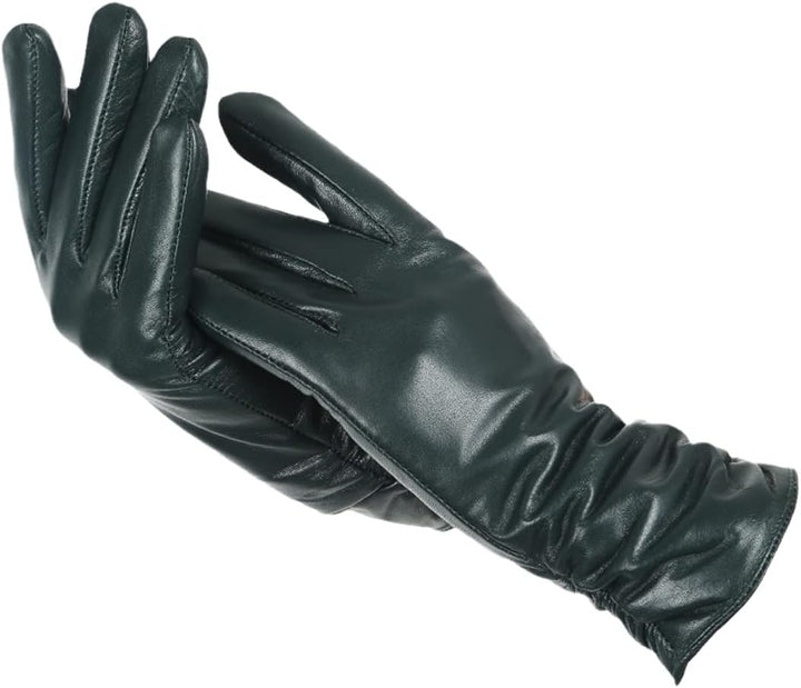 Genuine leather gloves with a sheepskin lining - product photo 7
