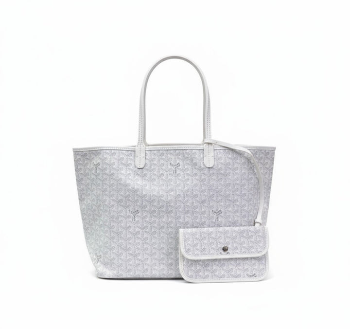 Geometric print tote bag with a matching pouch - product photo 8