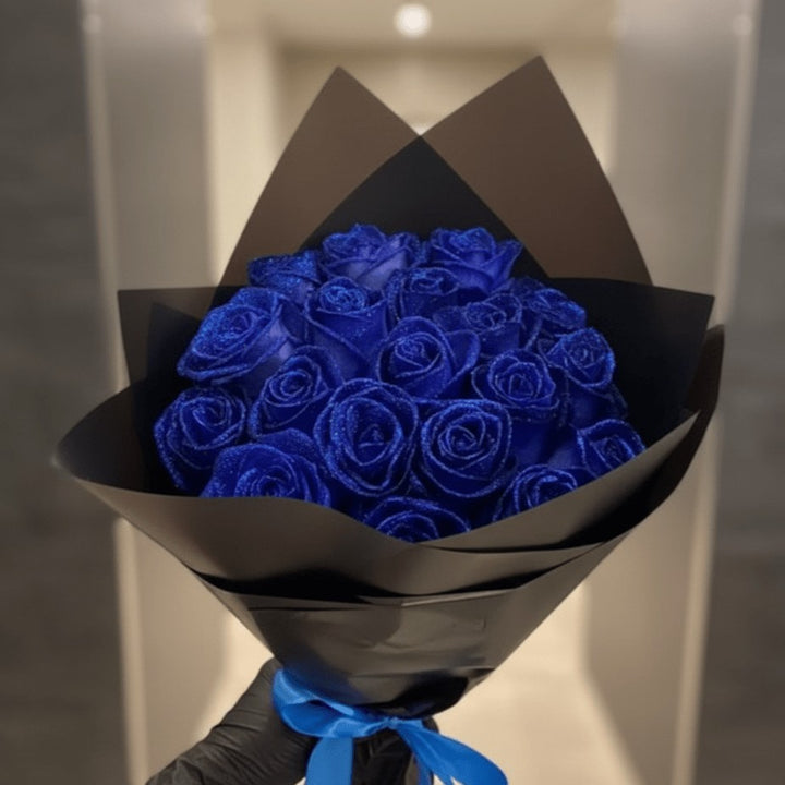 Glitter-finish keepsake rose presented in a gift box - product photo 4