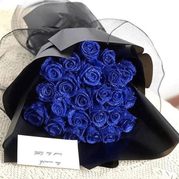 Glitter-finish keepsake rose presented in a gift box - product photo 5