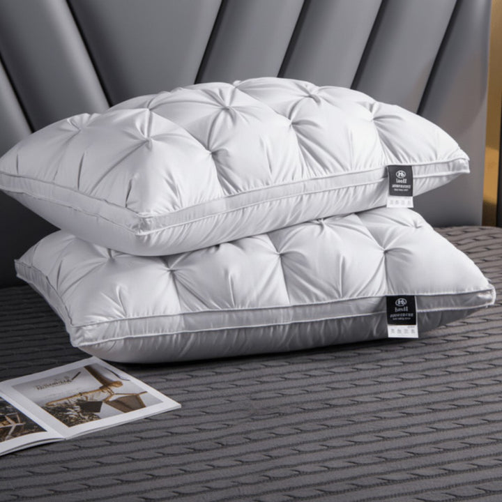 Goose down pillow on a made bed - product photo 4