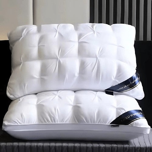 Goose down pillow on a made bed - product photo 5
