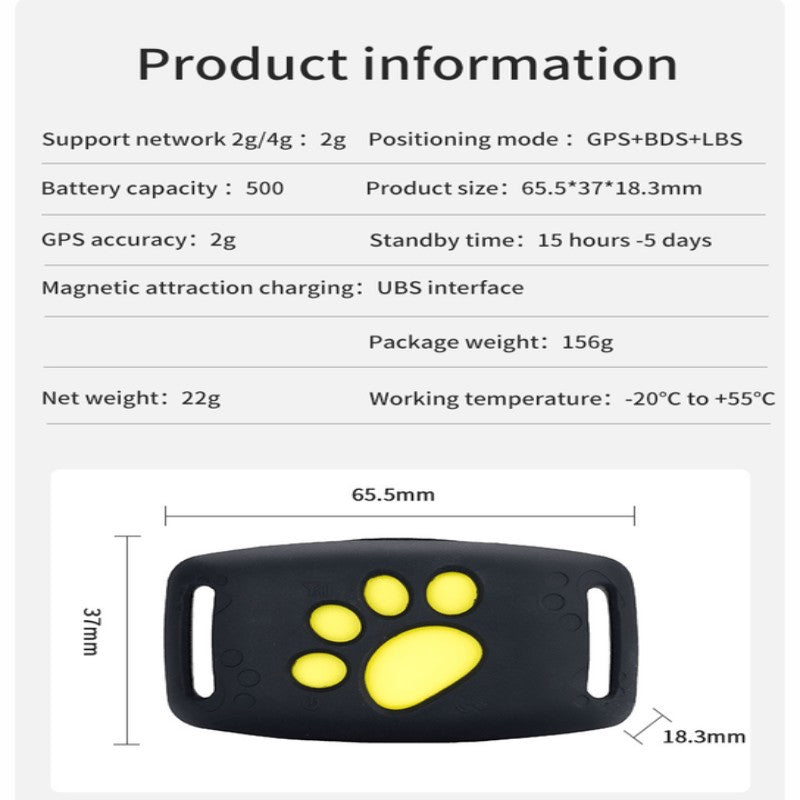 Compact GPS tracker clipped to a cat's collar - product photo 11