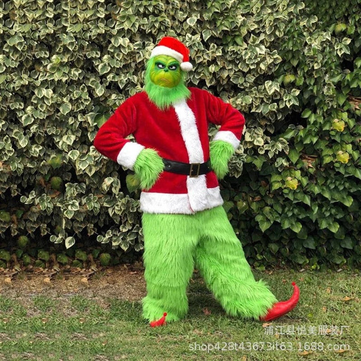 Green grump Christmas costume with accessories - product photo 2
