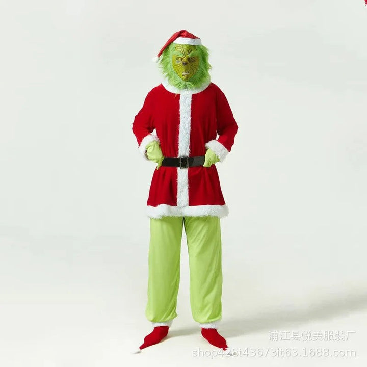 Green grump Christmas costume with accessories - product photo 3