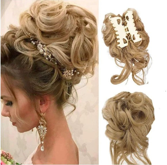 Clip-in hair piece in a natural shade - product photo 3