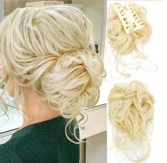 Clip-in hair piece in a natural shade - product photo 5