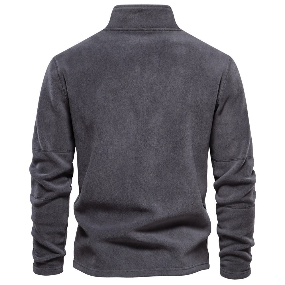 Half-zip fleece pullover in soft fabric - product photo 10