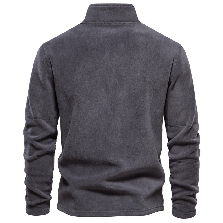 Half-zip fleece pullover in soft fabric - product photo 10