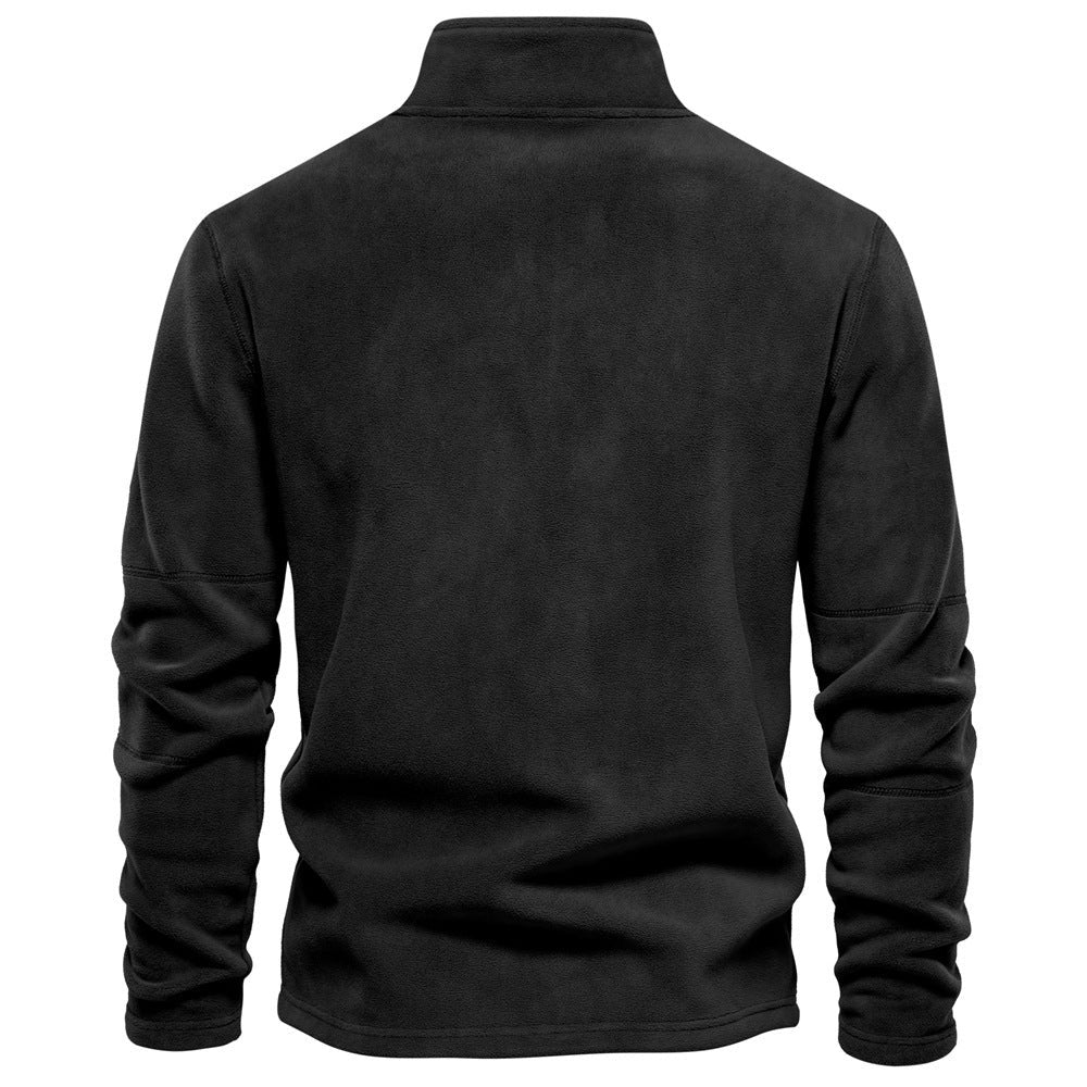 Half-zip fleece pullover in soft fabric - product photo 2