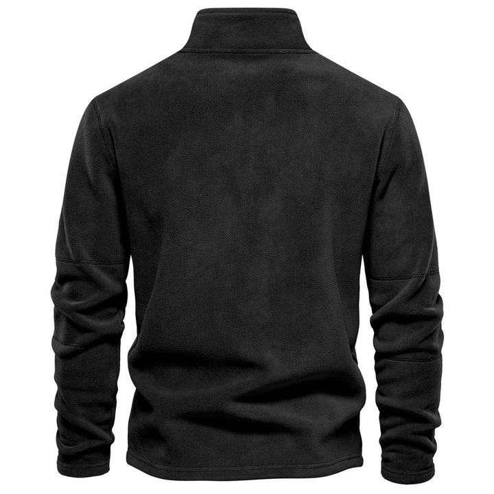 Half-zip fleece pullover in soft fabric - product photo 2