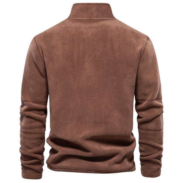 Half-zip fleece pullover in soft fabric - product photo 4