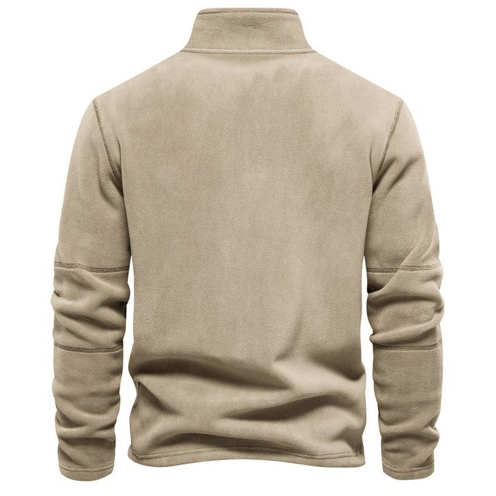 Half-zip fleece pullover in soft fabric - product photo 6
