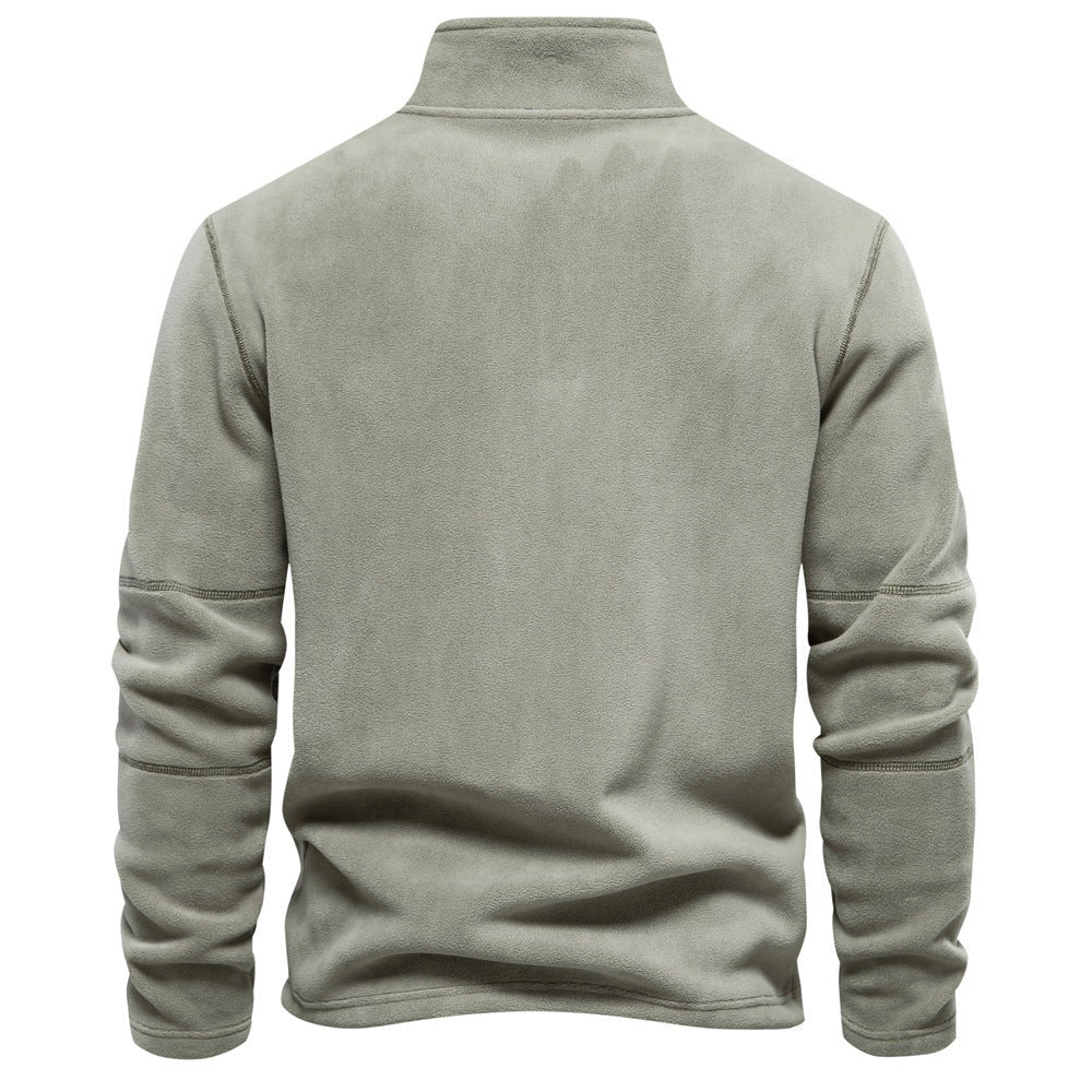 Half-zip fleece pullover in soft fabric - product photo 8