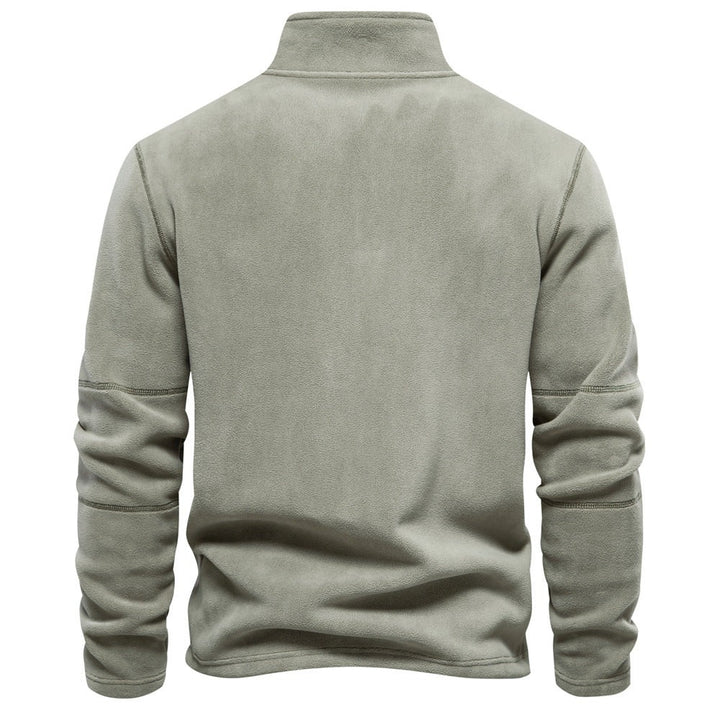 Half-zip fleece pullover in soft fabric - product photo 8