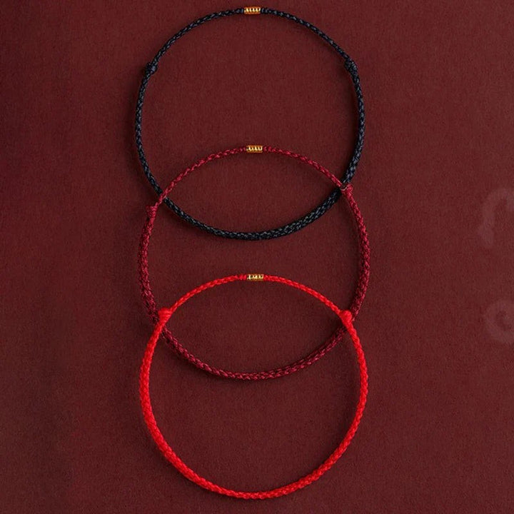 Handcrafted braided cord bracelet - product photo 2