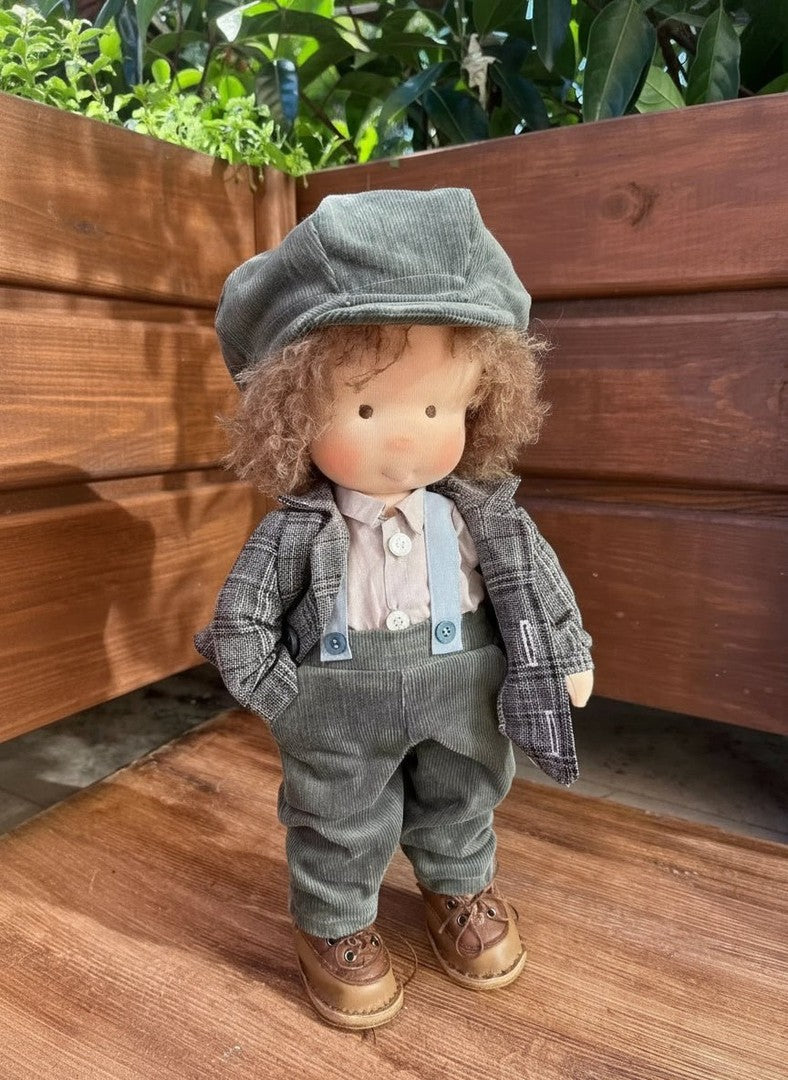 Handmade cotton Waldorf doll with a gentle face - product photo 7