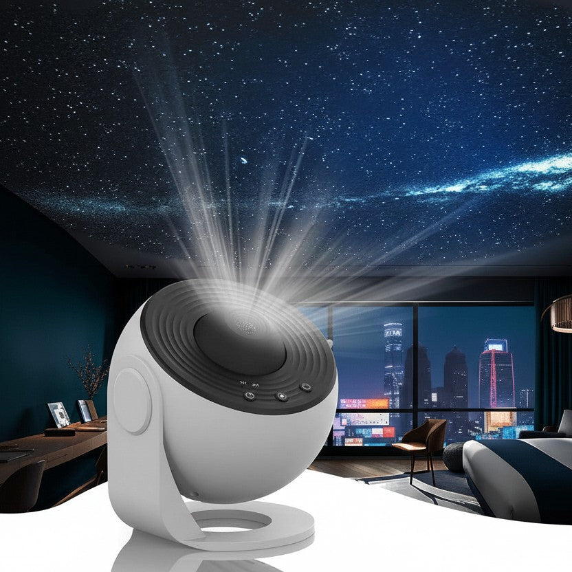 HD starry sky projector casting a nebula on a ceiling - product photo 1