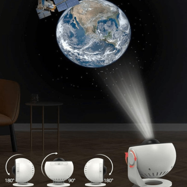 HD starry sky projector casting a nebula on a ceiling - product photo 3