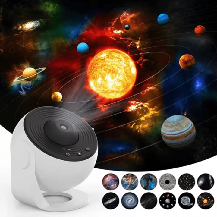 HD starry sky projector casting a nebula on a ceiling - product photo 4