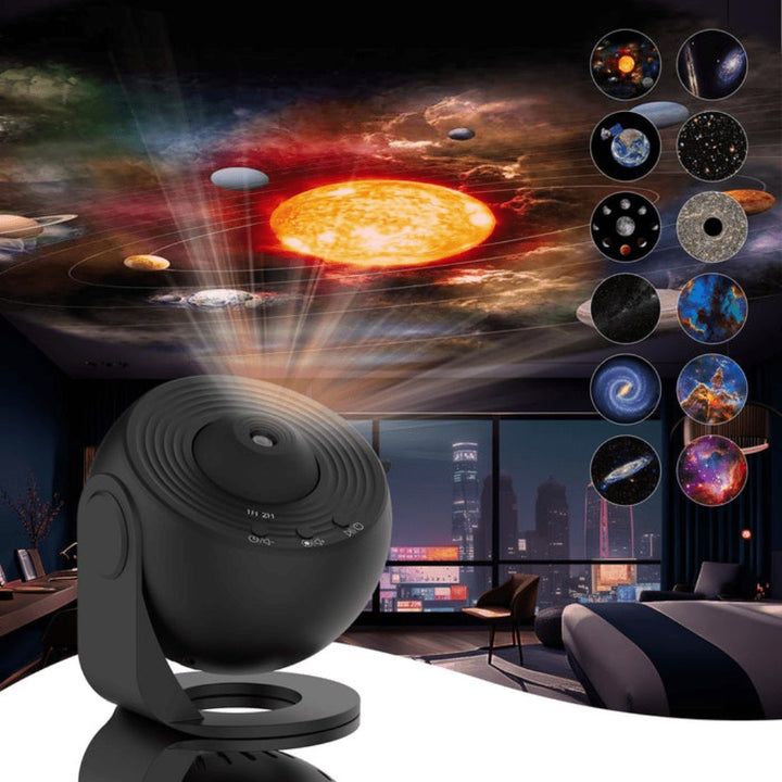 HD starry sky projector casting a nebula on a ceiling - product photo 9