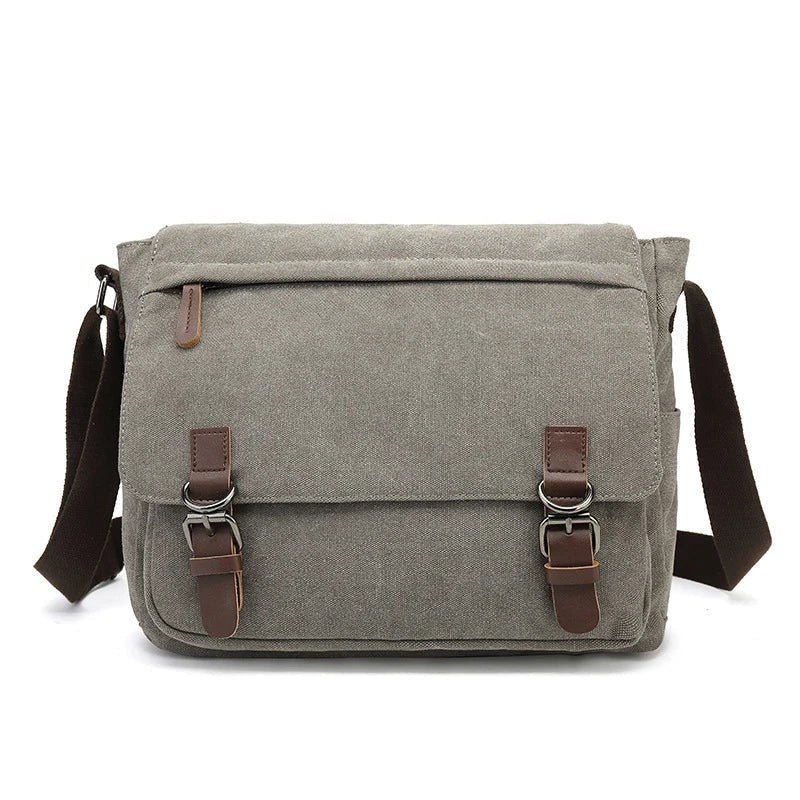 Heavy canvas shoulder bag with an adjustable strap - product photo 10