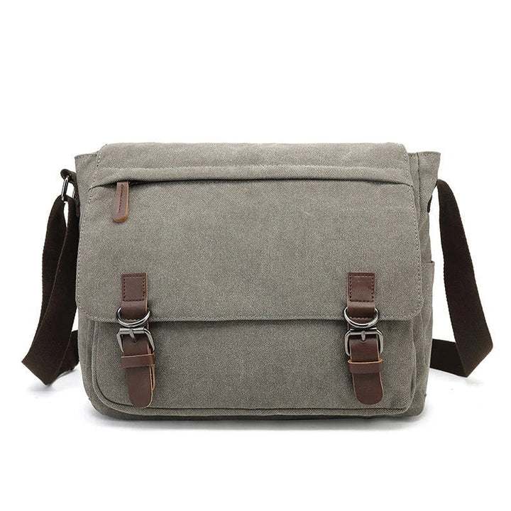 Heavy canvas shoulder bag with an adjustable strap - product photo 10