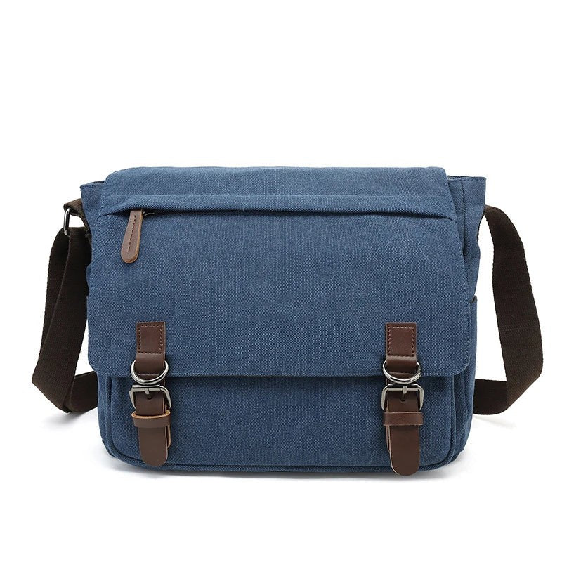 Heavy canvas shoulder bag with an adjustable strap - product photo 11