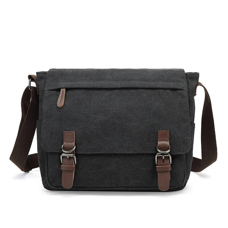 Heavy canvas shoulder bag with an adjustable strap - product photo 12